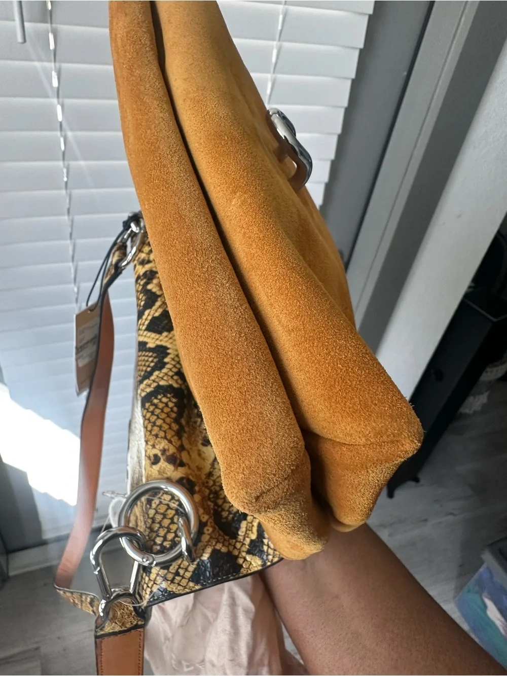 Rebecca Minkoff | Snake-Print and Tan Crossbody Bag - Women's Shoulder Bag